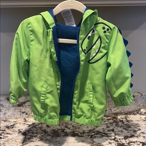 Green Dinosaur Hooded Jacket for Kids